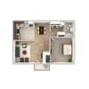 Floor plan: 1 Bedroom