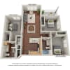 Floor plan: Three Bedroom - C