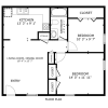 Floor plan: 2 Bedroom