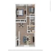 Floor plan: 2x1