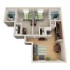 Floor plan: 2x2 A