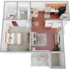 Floor plan: 1x1