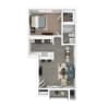 Floor plan: 1x1 Upgrade