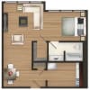 Floor plan: S4: Studio 546 SF
