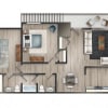 Floor plan: The Cedar II Newly Renovated