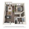 Floor plan: ONE BEDROOM | ONE BATH A2.1