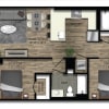 Floor plan: 1 Bed/2 Bath Den-21W