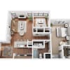 Floor plan: Keystone with Sunroom