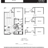 Floor plan: 1 Bedroom 1 Bath (A2)