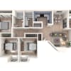 Floor plan: 3x2 | Shore | Prior Reno