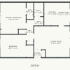 Floor plan: 2 Bedroom, 1.5 Bath-1150