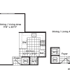 Floor plan: 1 Bedroom 1 Bath - A10 Affordable 80%