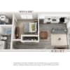 Floor plan: A1 - 1 Bed, 1 Bath