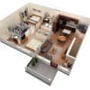 Floor plan: 2 BR Designer Overlook