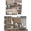 Floor plan: 3 Bedroom 2.5 Bath Townhome