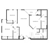 Floor plan: 3 Bed