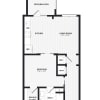 Floor plan: 1 Bed/1 Bath-A2