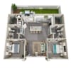 Floor plan: B2B Single Family Home w/Private Fenced Yard