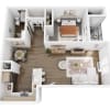 Floor plan: 1x1A