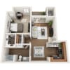 Floor plan: 1 Bed 1 Bath