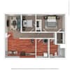 Floor plan: 2x1 (Paddock Place)