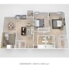 Floor plan: 2 Bedroom Large