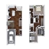 Floor plan: Cedar - Townhome