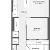 Floor plan: 1 Bed/1 Bath-JR 1B-A_880 P