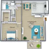 Floor plan: One Bedroom