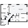 Floor plan: 2 Bed/2 Bath-E13 East