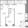 Floor plan: The Lofts 2 Bedrooms R