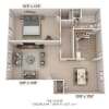 Floor plan: One Bedroom