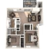 Floor plan: Two Bedroom Apartment