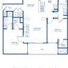 Floor plan: 2BR 2BA 1006 sqft