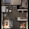 Floor plan: Sausalito 1x1 