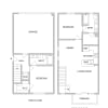 Floor plan: Plan C Townhouse - 2 bed 2 bath 1117