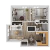 Floor plan: 2x1 Large