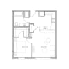 Floor plan: 1x1 - C1
