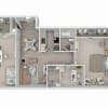 Floor plan: 2X1-F