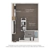 Floor plan: Studio (539 SF)