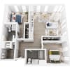 Floor plan: 2x2 Floor Plan 7