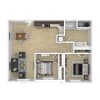 Floor plan: 2x2