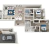 Floor plan: B7-1172sf-garage