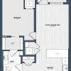 Floor plan: 1 Bed/1 Bath-A1