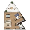 Floor plan: S2: Studio 533 SF