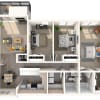 Floor plan: 3 Bedroom Apartment