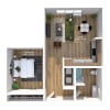 Floor plan: One Bedroom A1