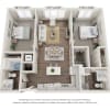 Floor plan: Two Bedroom B3