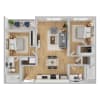 Floor plan: 2x2