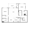 Floor plan: 2 Bed/2 Bath-B3
